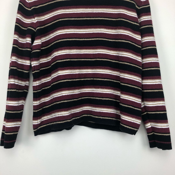 VTG Liz Sport Cotton Striped Sweater (M) - Picture 5 of 9